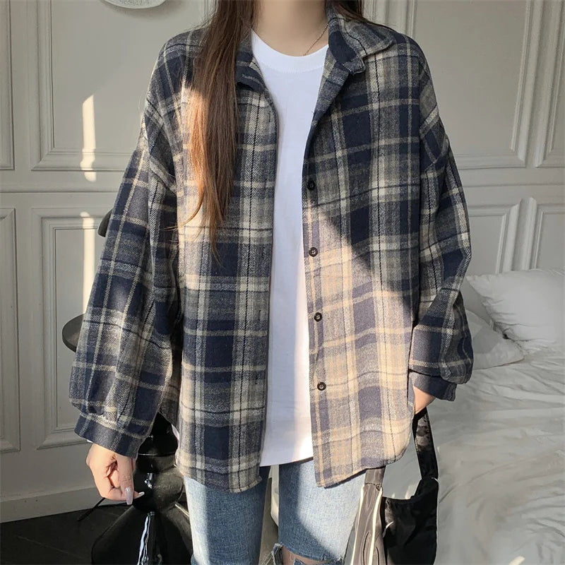 Belle Étoile Nice™ | Veste vintage en flanelle à carreaux