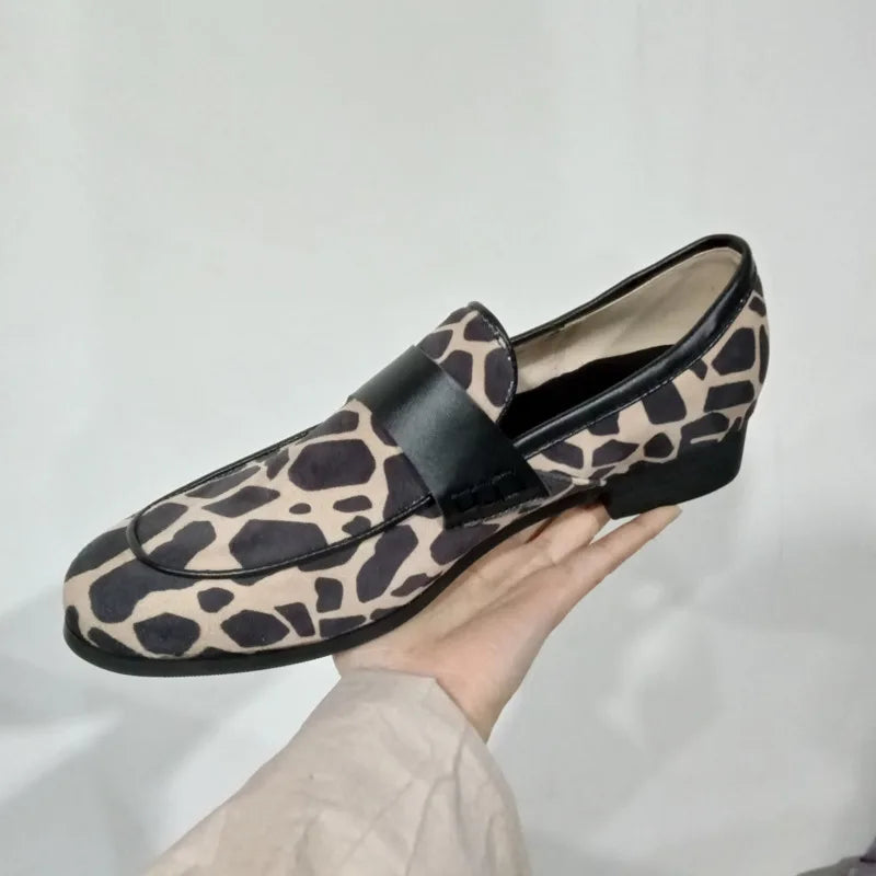 Naëlle™ | Mocassins imprimé animal chic à bout rond