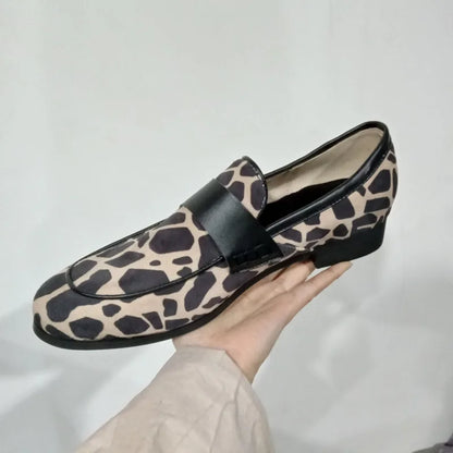 Naëlle™ | Mocassins imprimé animal chic à bout rond