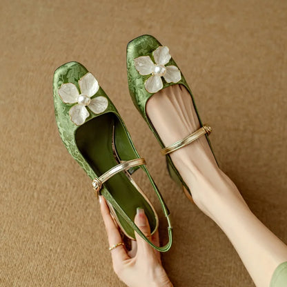 Belle Étoile Nice™ | Escarpins Chics à Fleur