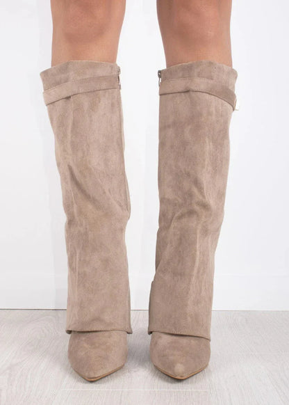Belle Étoile Nice™ | Bottes Hautes en Daim Lavista