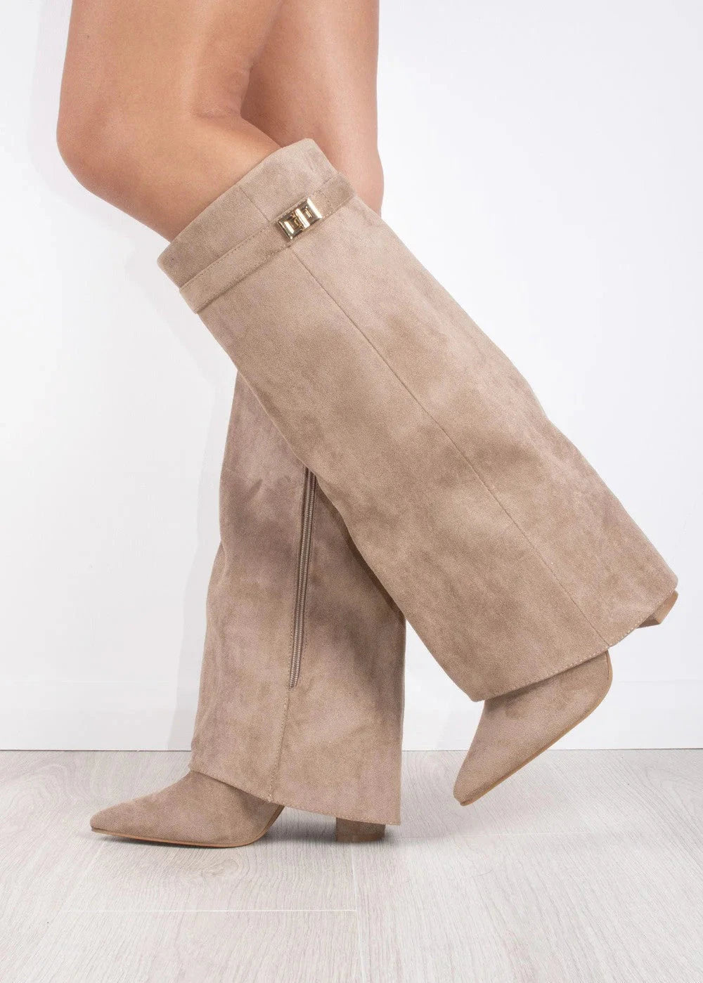Belle Étoile Nice™ | Bottes Hautes en Daim Lavista