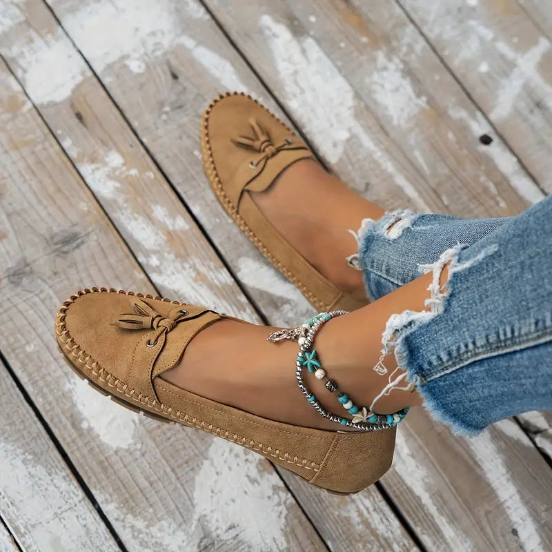 Ingrid™ | Mocassins Orthopédiques Vintage – Style et confort en parfaite harmonie
