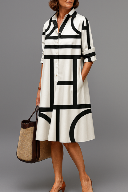 Brigitte™ - Robe Midi Luxe pour une Élégance Effortless