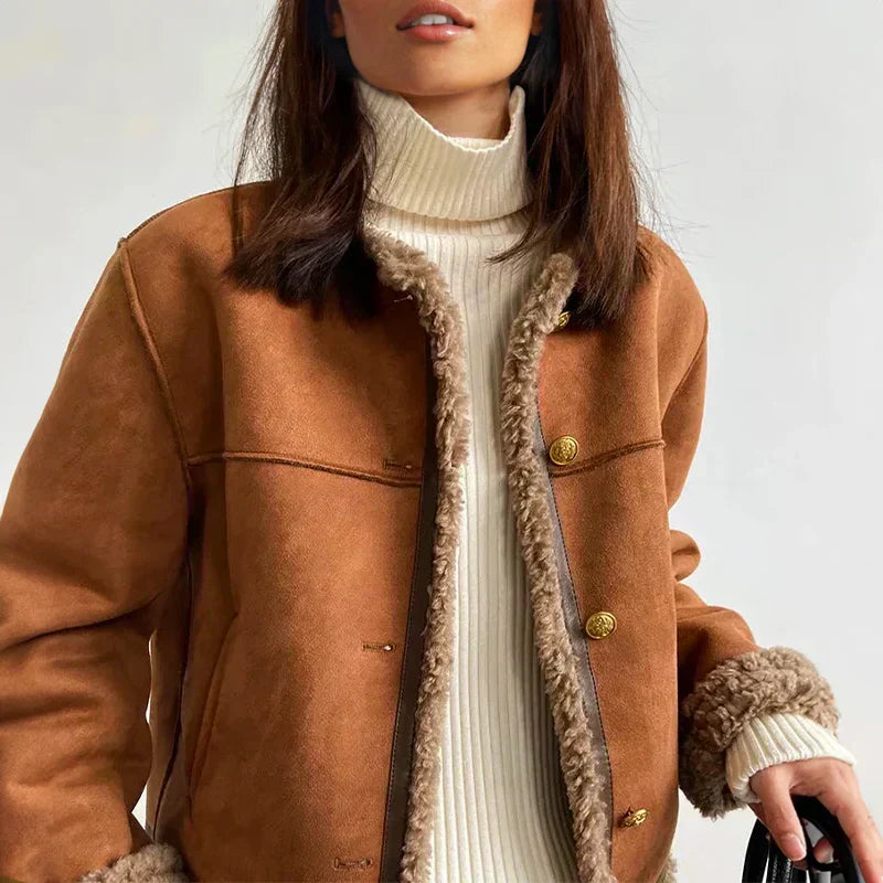 Belle Étoile Nice™ | CHARLIE - VESTE EN CUIR CHAUDE ET RAFFINÉE
