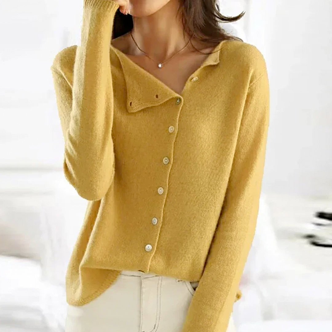 Cléophée™ | Cardigan classique en maille boutonnée