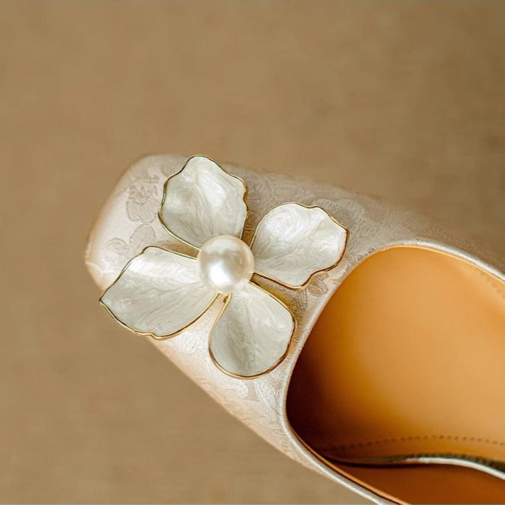 Belle Étoile Nice™ | Escarpins Chics à Fleur