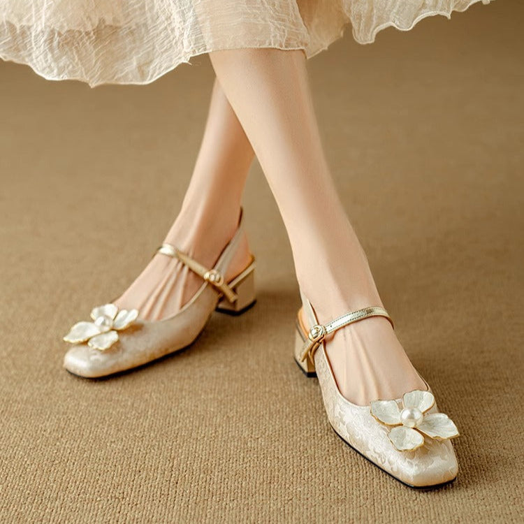 Belle Étoile Nice™ | Escarpins Chics à Fleur
