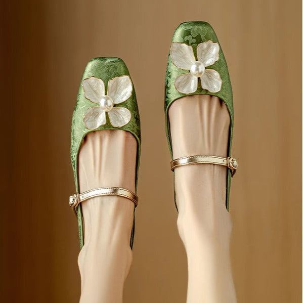 Belle Étoile Nice™ | Escarpins Chics à Fleur
