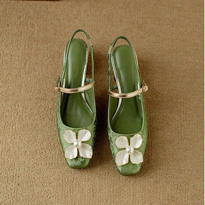 Belle Étoile Nice™ | Escarpins Chics à Fleur