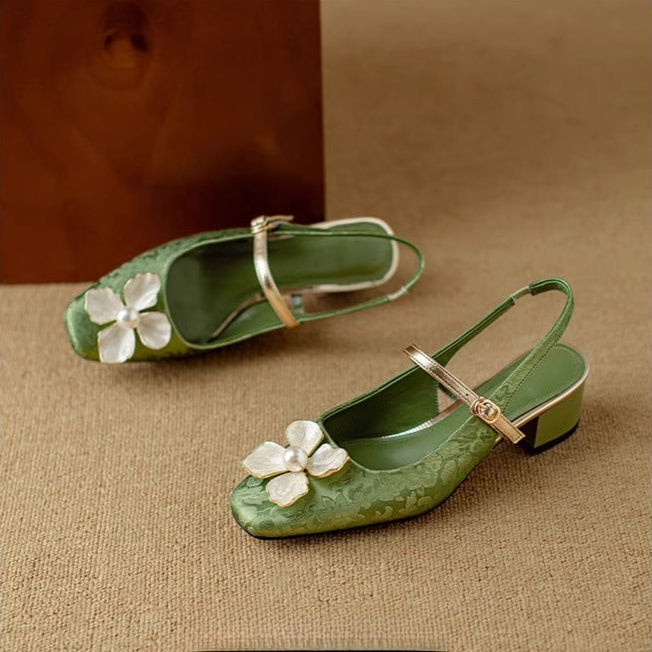 Belle Étoile Nice™ | Escarpins Chics à Fleur