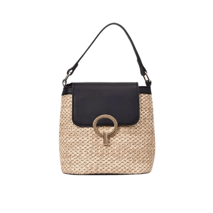 Belle Étoile Nice™ | Ondine - Mini Sac Carré en Rotin – Élégance Moderne